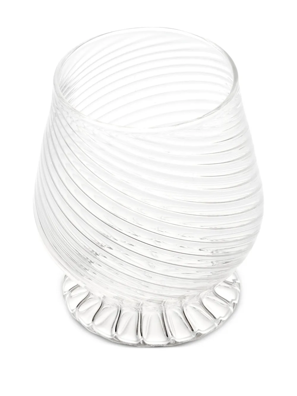 Christofle Tourbillon Water Goblets (set Of Two) In White