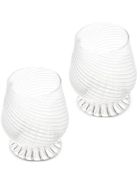 Christofle set de dos copas de agua Tourbillon