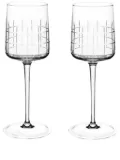 Christofle Graphik red wine glasses (set of two) - White