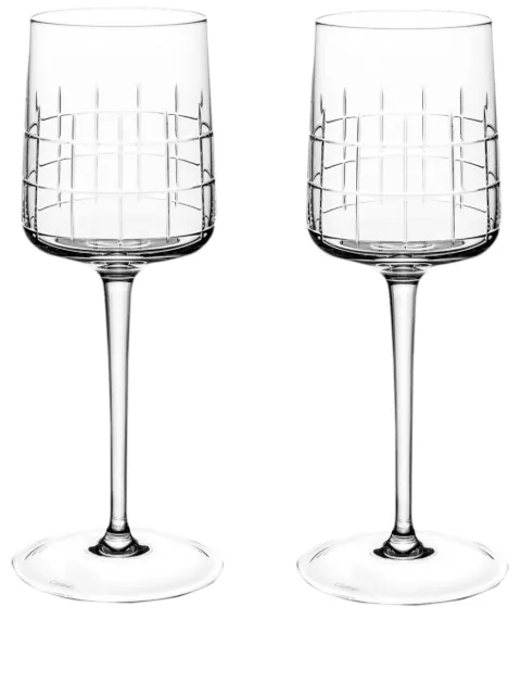 Christofle Graphik wine glasses (set of two)