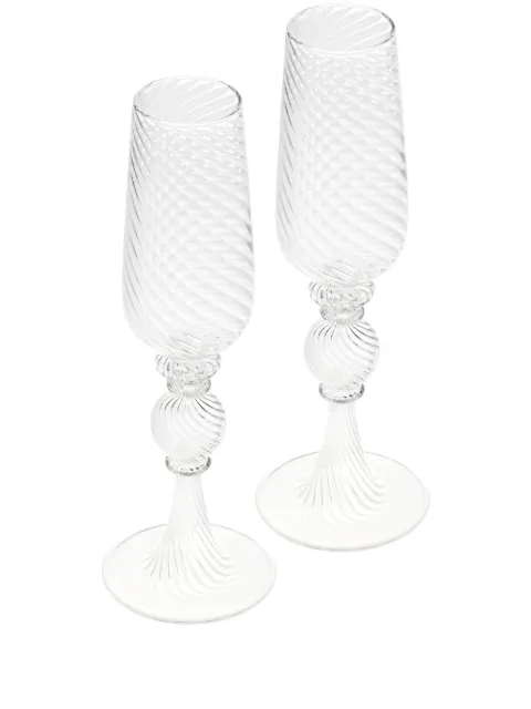 Christofle Tourbillon champagne flutes (set of two)