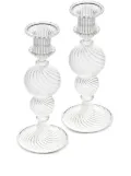 Christofle large Tourbillon candlesticks (set of two) - White