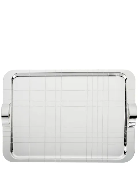 Christofle Graphik rectangular tray (45cm x 32cm)