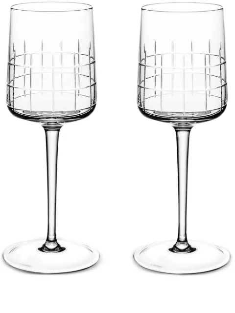 Christofle Graphik water glasses (set of two)