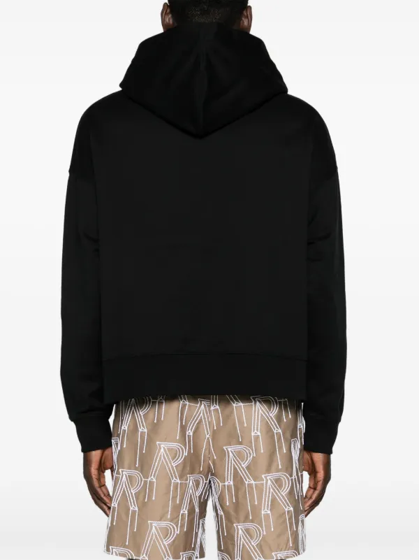 【関税込み】Palm Angels ブラック Monogram Pin フーディ Palm Angels monogram-pin Cotton Hoodie | Black | FARFETCH GE
