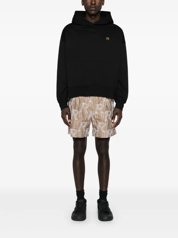 【関税込み】Palm Angels ブラック Monogram Pin フーディ Palm Angels monogram-pin Cotton Hoodie | Black | FARFETCH GE