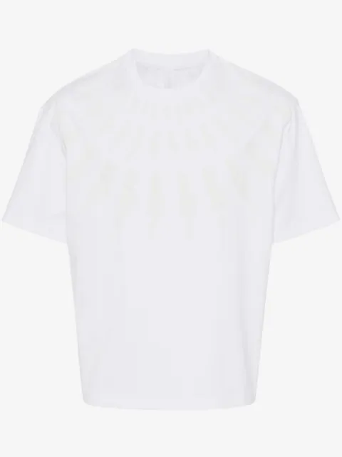 Neil Barrett Thunderbolt-print cotton T-shirt