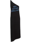 MM6 Maison Margiela slogan-print tunic dress - Black