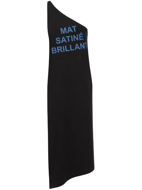 MM6 Maison Margiela slogan-print tunic dress