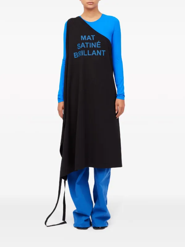 Tシャツ・カットソー MM6 MAISON MARGIELA Women Tunic Tops S62NC0169 M13121900 Bla MM6 Maison Margiela slogan-print Tunic Dress | Black