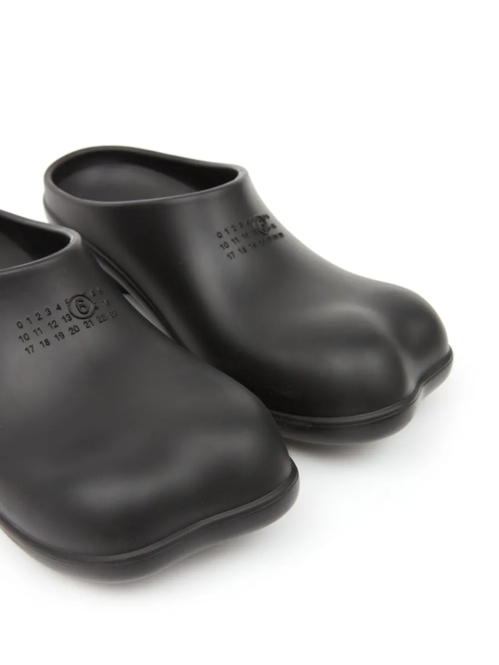 Shop Mm6 Maison Margiela Atomic Clog Slippers In Black