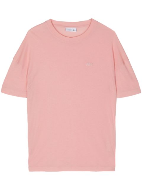 Lacoste embroidered-logo Lyocell t-shirt Women