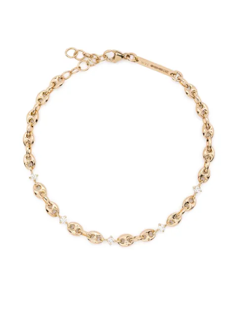 Zoë Chicco pulsera Mariner en oro amarillo de 14kt con diamantes