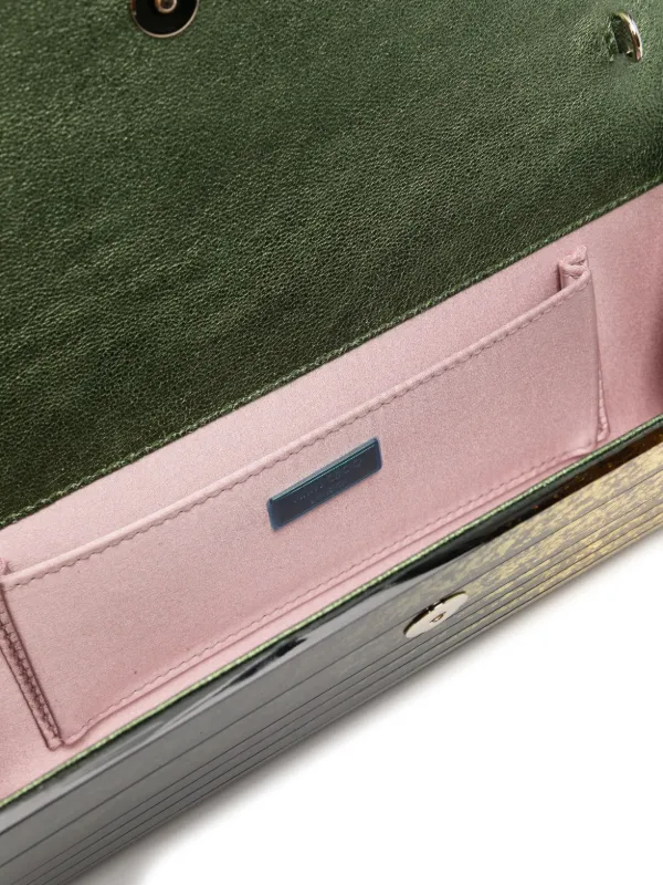 【Jimmy Choo】Sweetie デグラデグリッター クラッチバッグ Black and Champagne Dégradé Glitter Acrylic Clutch Bag