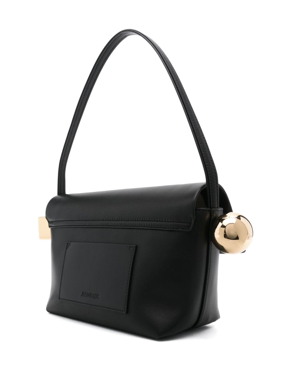 Shop Jacquemus Le Rond Carre Shoulder Bag In Black