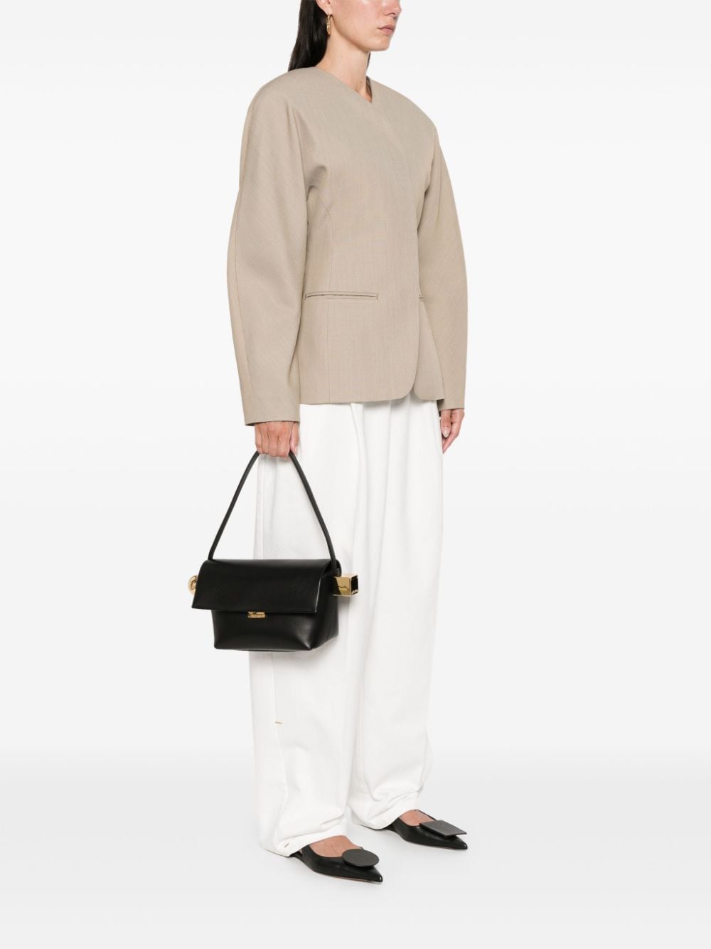 Jacquemus Le Rond Carre shoulder bag - Zwart