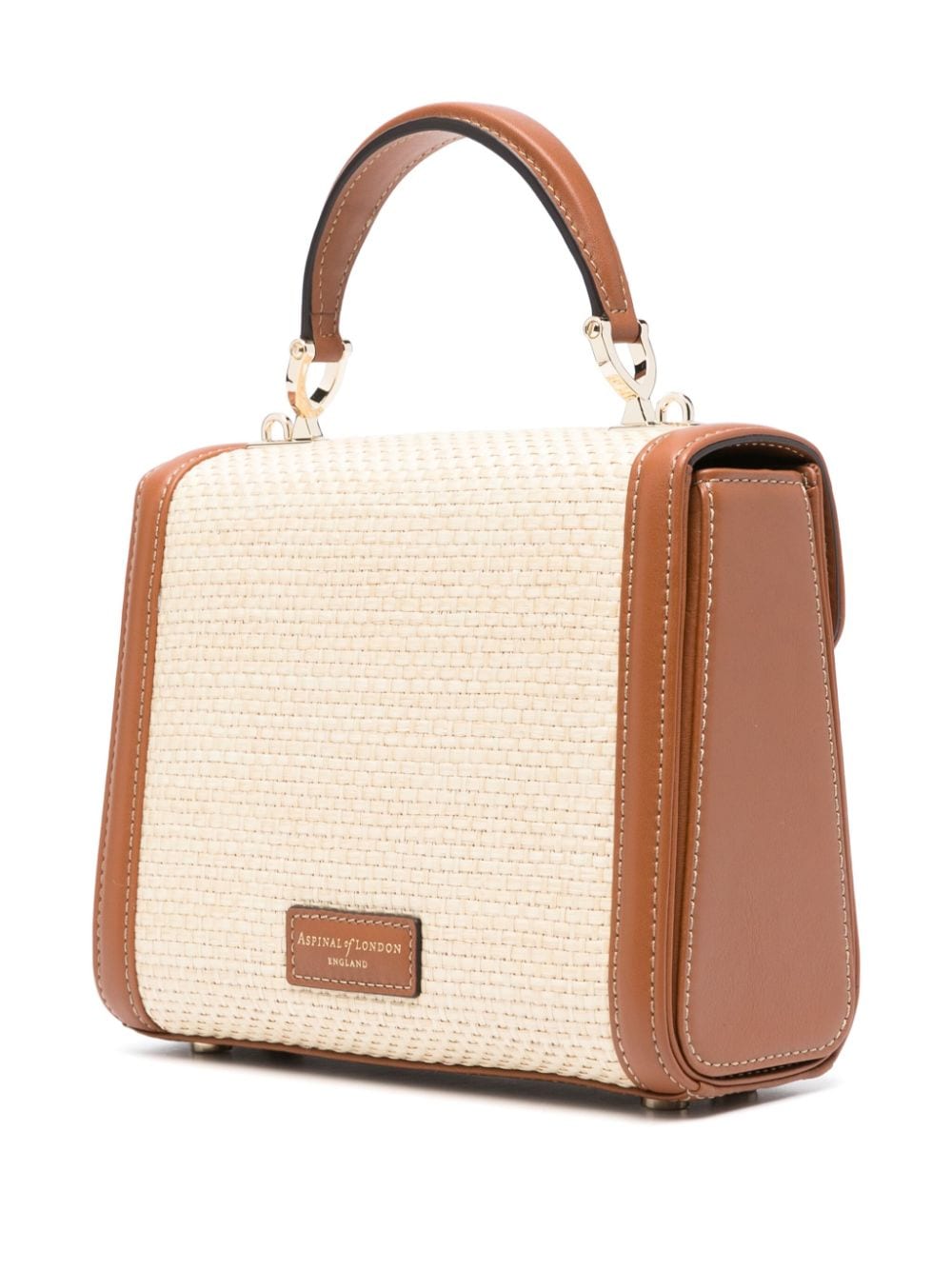 Shop Aspinal Of London Midi Mayfair Tote Bag In Neutrals