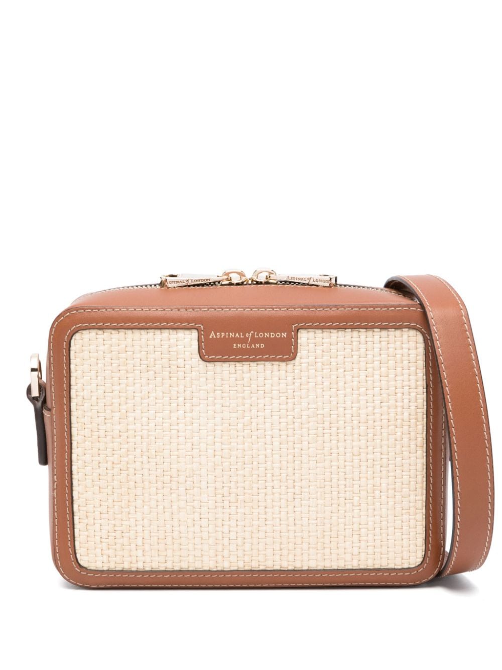 Shop Aspinal Of London Camera Cross Body Bag In Nude