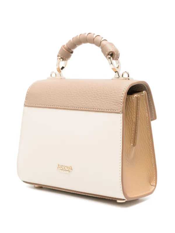 【Aspinal of London】レザー ミニ メイフェア ハンドバッグ Mini Bag: Black Patent Croc Mini Mayfair® | Aspinal of London