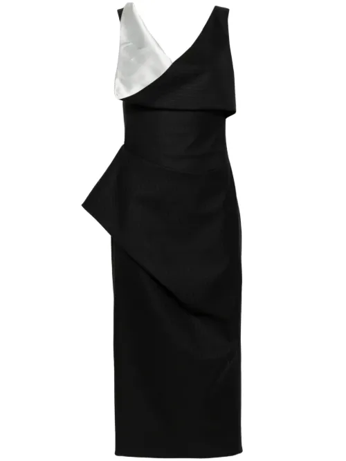 Robe mi-longue à fines rayures - Alexander McQueen - Modalova