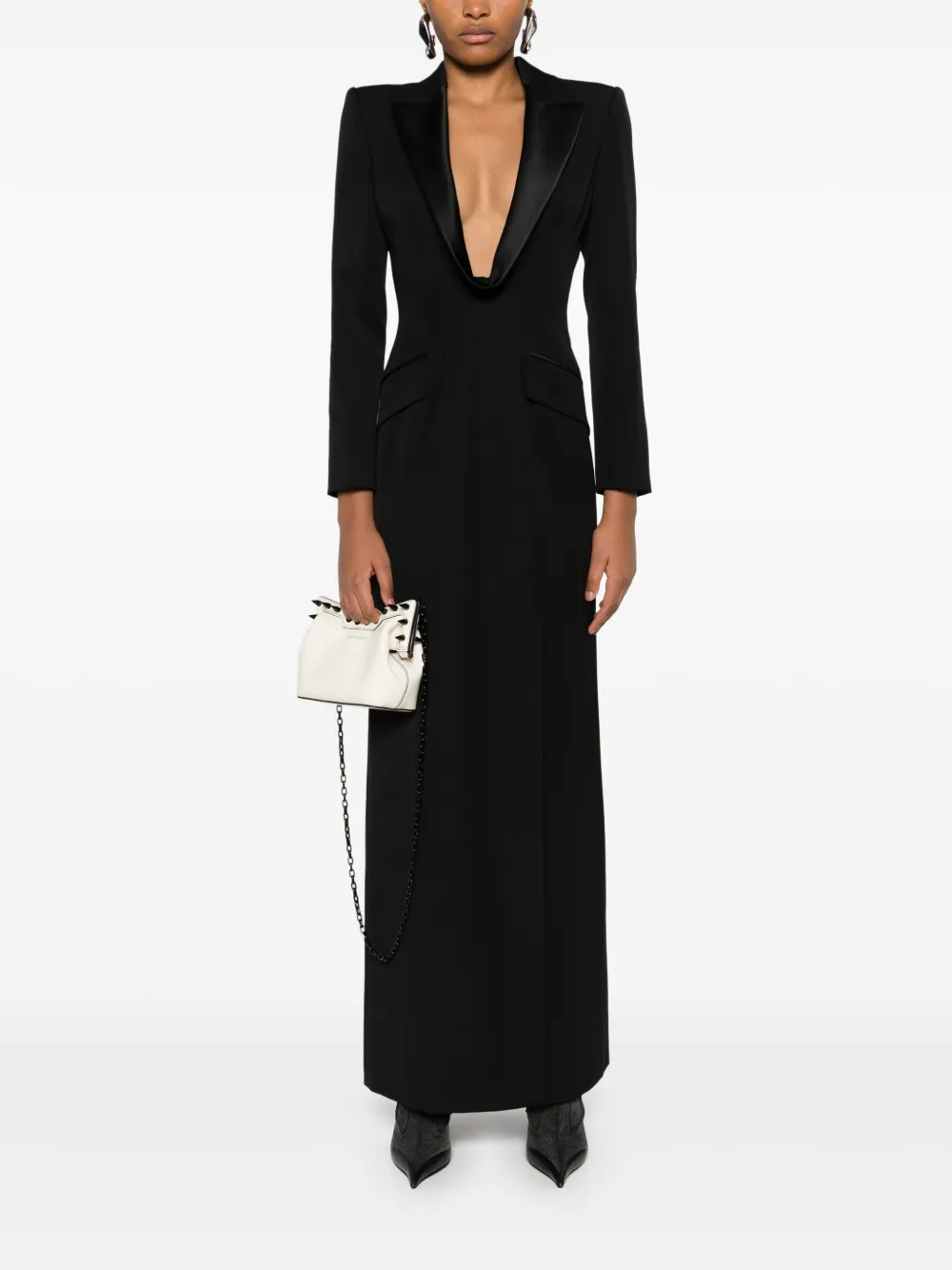 Alexander McQueen Long jacket dress - Zwart
