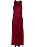 Asceno Valencia silk maxi dress - Red