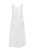 Vita Kin Luna linen midi dress - White