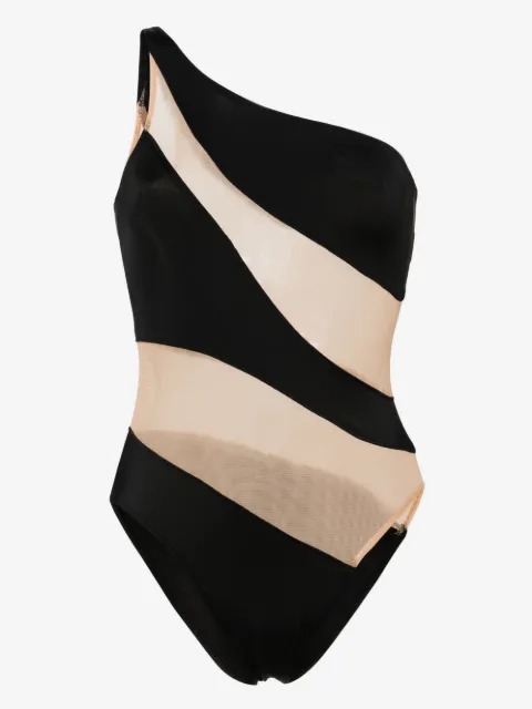 Norma Kamali Snake one-shoulder swimsuit