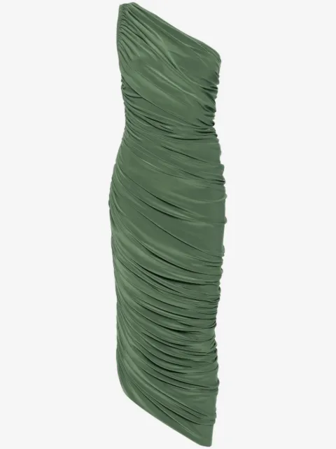 Norma Kamali Diana draped midi dress
