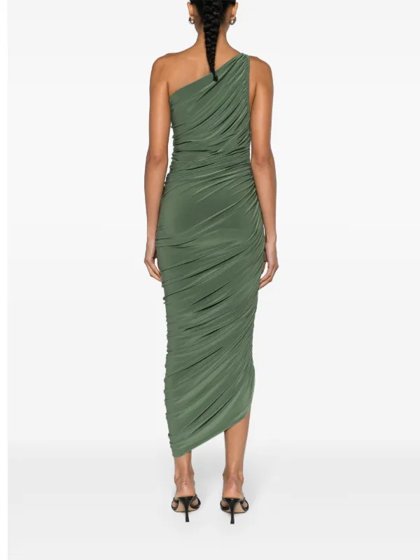 【Norma Kamali】 Dianaジャージワンショルダーミディドレス Amazon.com: Norma Kamali Women's Diana Gown, Black, XXS