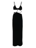 Christopher Esber cross bandeau midi dress - Black
