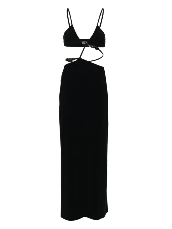 Christopher Esber | Cross Bandeau Dress 12 Black | by Designer Christopher Esber