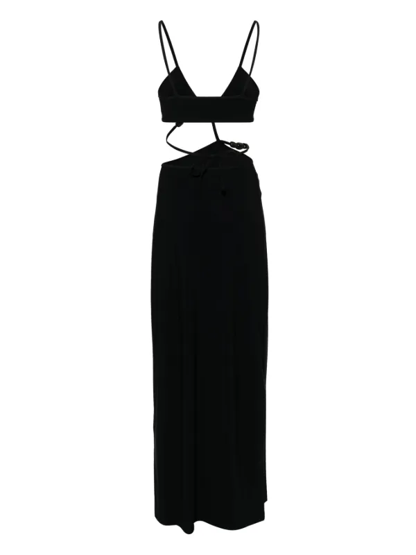 Christopher Esber | Cross Bandeau Dress 12 Black | by Designer Christopher Esber