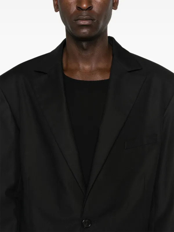 LỰU ĐẠN Slashed Cropped Blazer | Black | FARFETCH