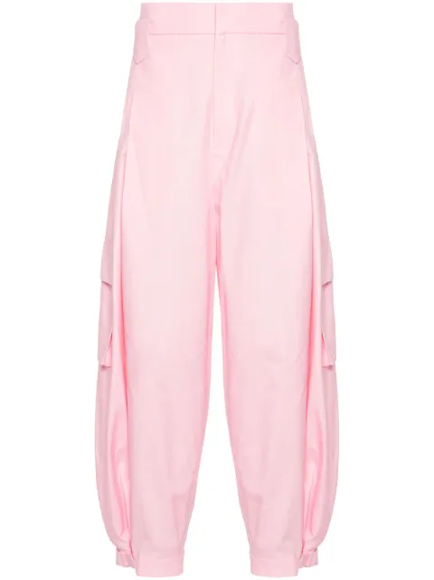 LỰU ĐẠN pleated cargo trousers