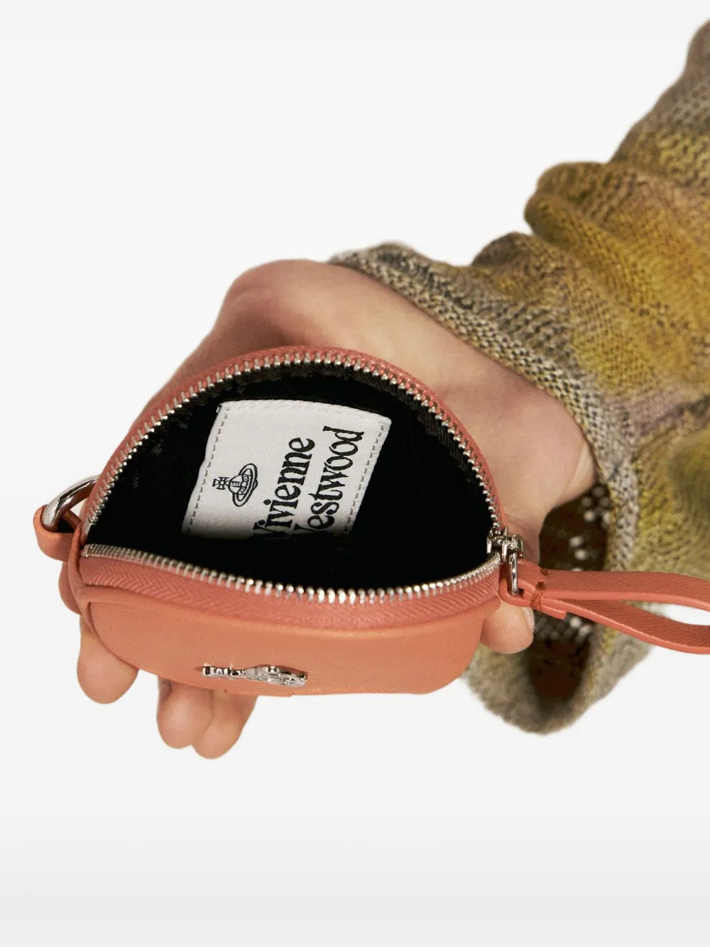 Vivienne Westwood Orb-plaque Wallet In Orange