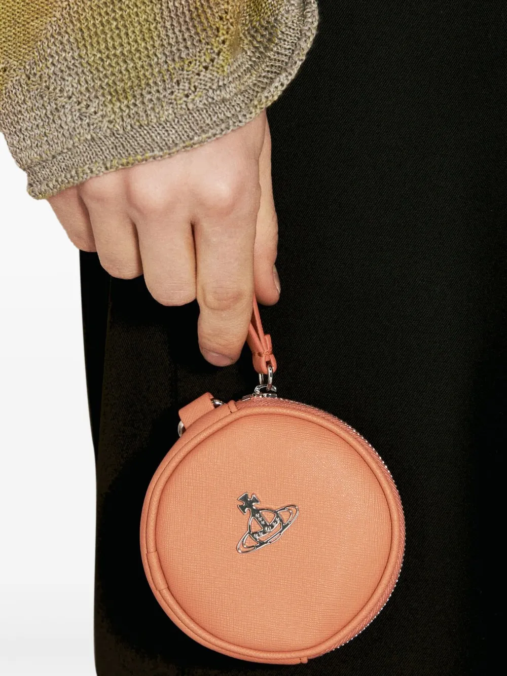 Vivienne Westwood Orb-plaque Wallet In Orange