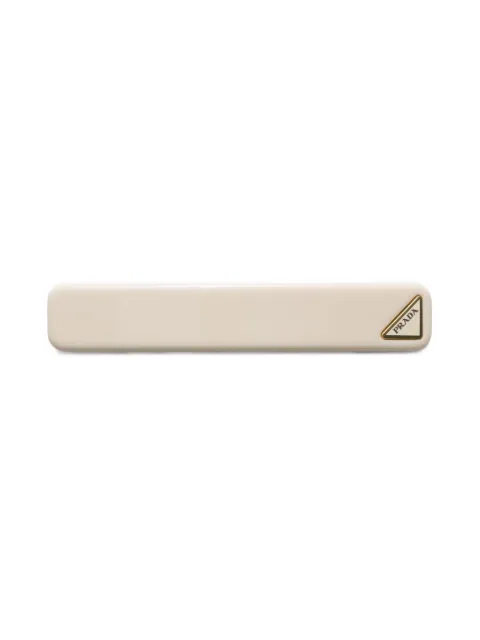 Prada triangle-logo hair clip