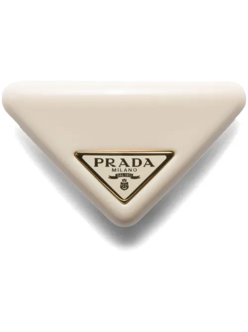 Barrette à logo triangulaire - Prada - Modalova