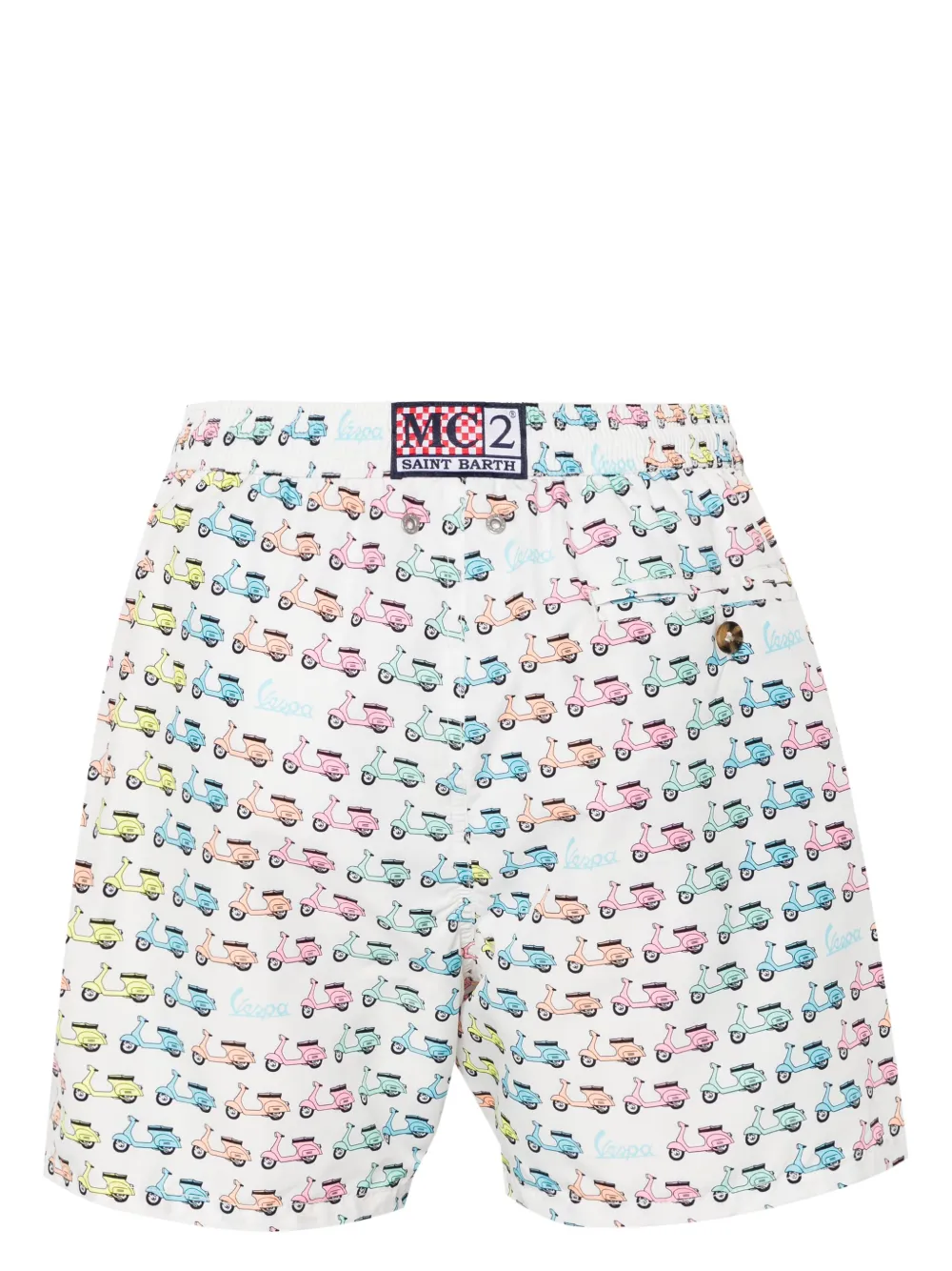 MC2 Saint Barth x Vespa Lightning swim shorts - Wit