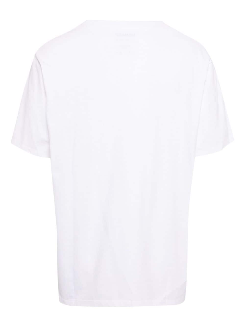 Shop Ecoalf Text-print Jersey T-shirt In Weiss
