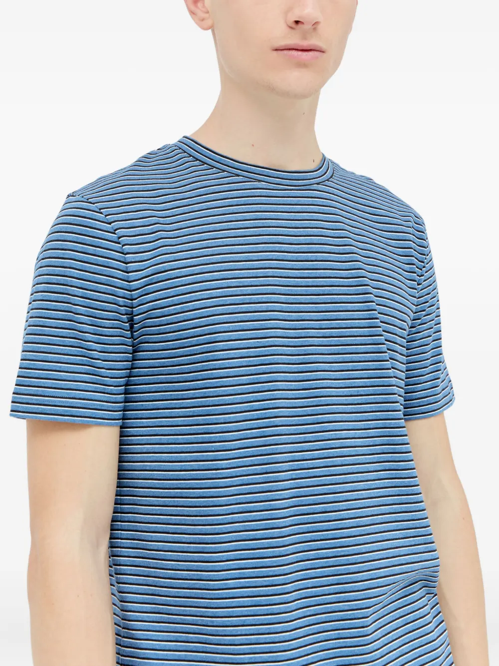 A.P.C. Gestreept T-shirt Blauw