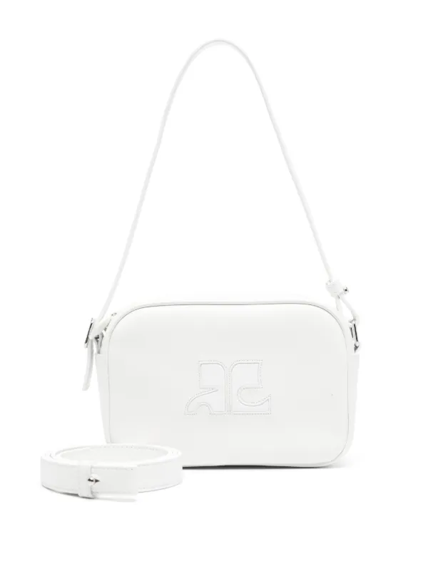 White leather camera bag sale