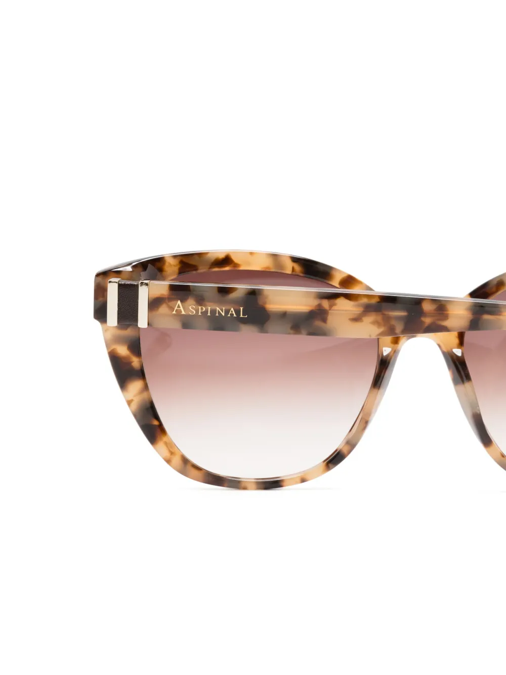 Aspinal Of London Aurum zonnebril met cat-eye montuur Beige