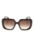 Aspinal Of London Danika square-frame sunglasses - Brown