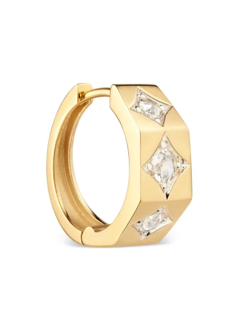 Marie Lichtenberg 18kt yellow gold diamond hoop earrings