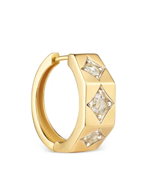 Marie Lichtenberg 18kt yellow gold diamond hoop earring