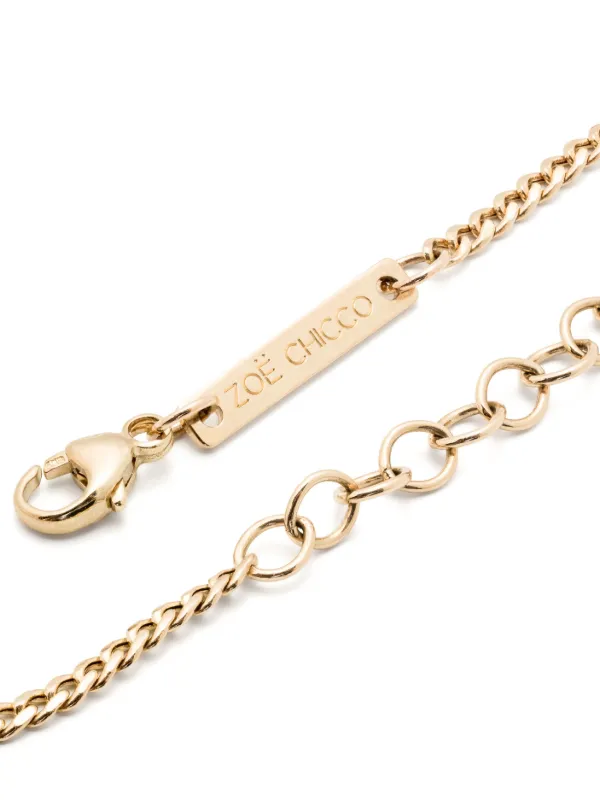 Zoe Chicco ブレスレット 14K ゴールド 14金 チェーン バングル Zoë Chicco 14k Gold Medium Curb Chain Bracelet – ZOË CHICCO