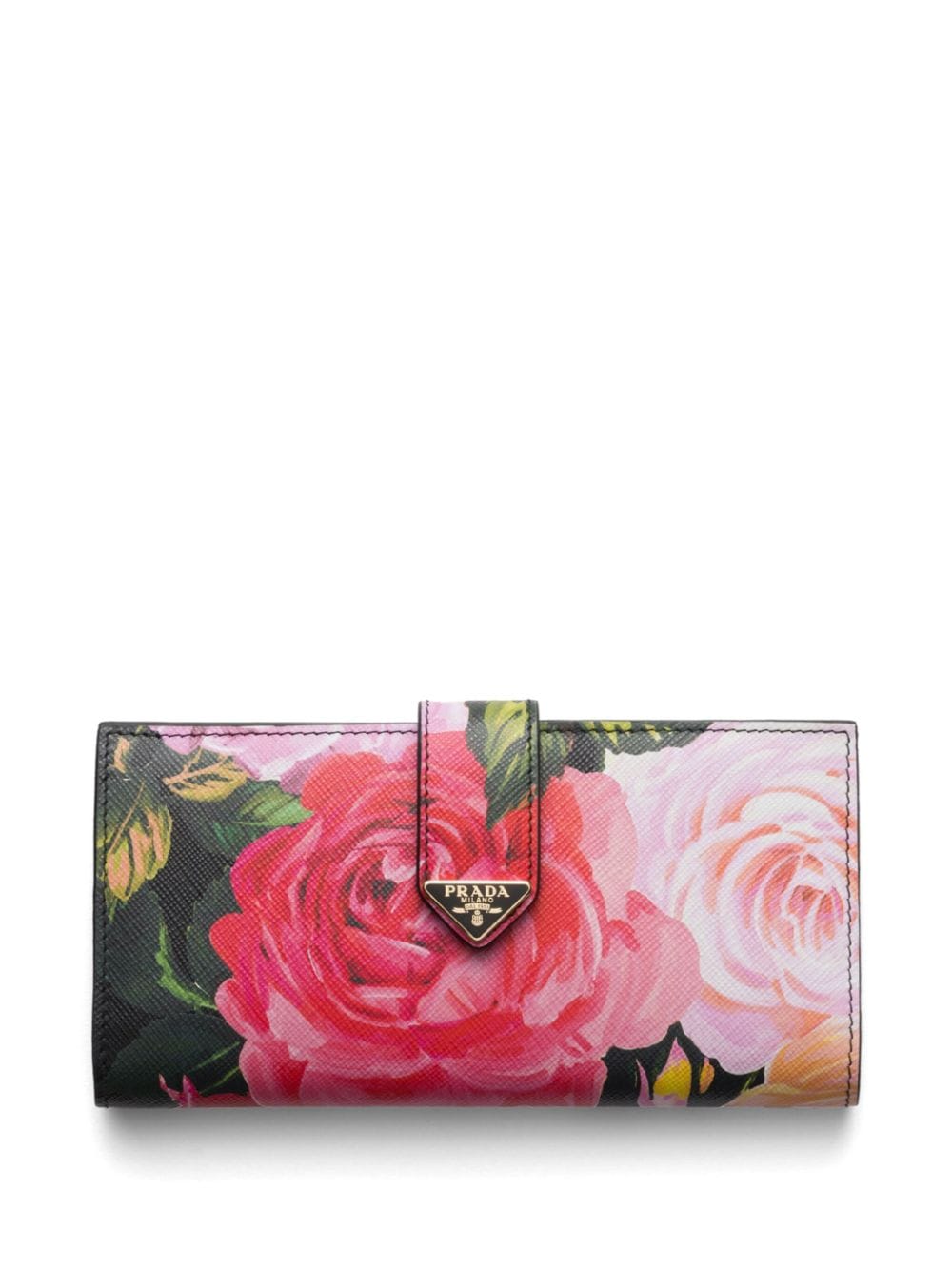 Image 1 of Prada floral-print leather wallet