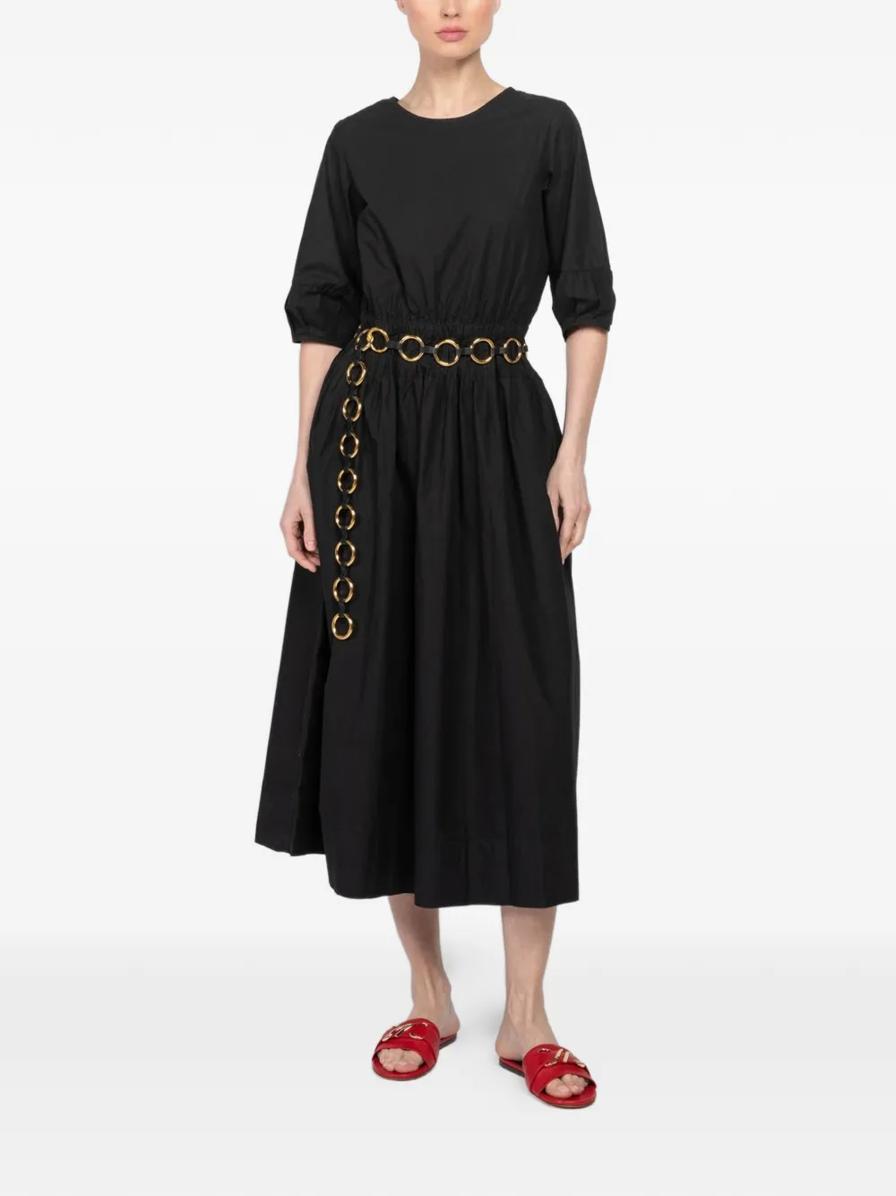 Proenza Schouler monogram flat sandals Rood